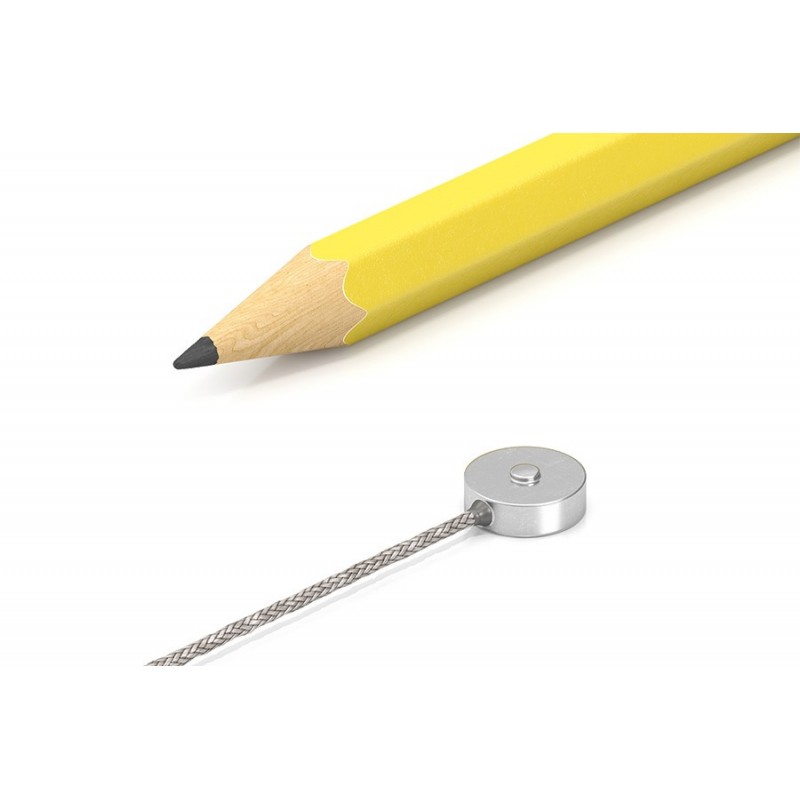 Capteur de force miniature de compression avec un crayon à côté Capteur de force miniature de compression avec un crayon à côté