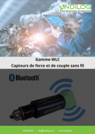 Catalogue en français de la gamme WLC Capteurs de force et de couple sans fil