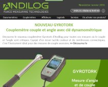 Gyrotork - Nouveau couplemètre couple et angle par Andilog.