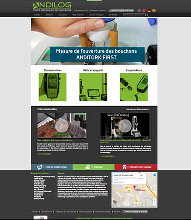 Le nouveau site web andilog