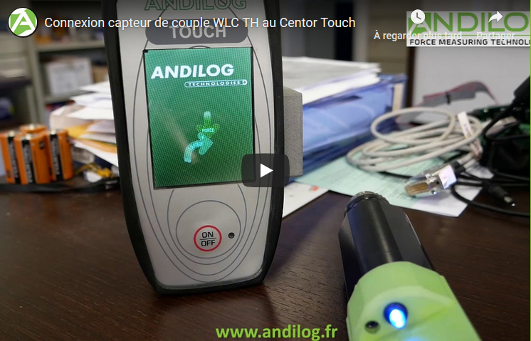 Vidéo - WLC TH - Capteur de couple sans fil type tournevis